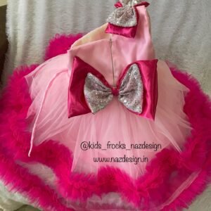 Party Wear High Low Princess Gown Nazdesign NZD-007 - Image 3