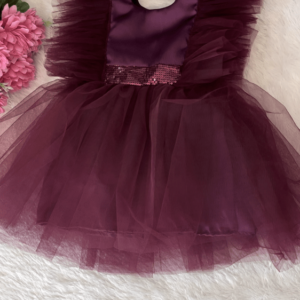 Wine colour frock collection : NZD-0037 - Image 1