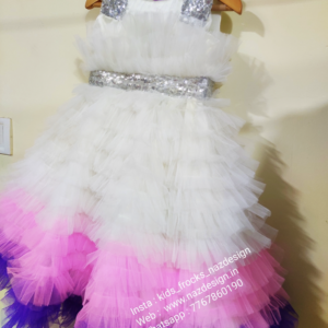 White & pink colour frock collection : NZD-0081 - Image 2