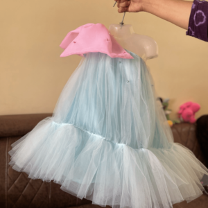 Sky blue colour frock collection : NZD-0080 - Image 1
