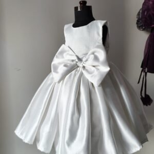 White Party wear design frock collection |Birthday wear frock : NZD-001010 - Image 1