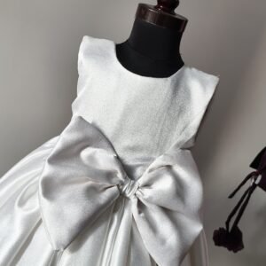 White Party wear design frock collection |Birthday wear frock : NZD-001010 - Image 2