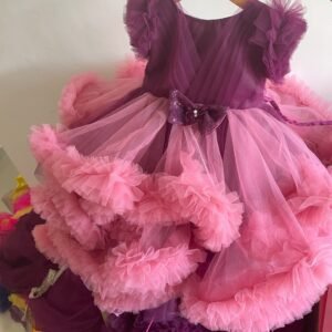 Wine & Pink frock collection: NZD-00105 - Image 1