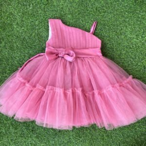 Pink colour Party wear frock collection Nazdesign | Latest Frock Collection|Birthday wear frock : NZD-0010198 - Image 1
