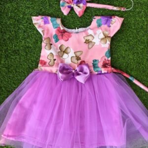 Multi colour Party wear frock collection |Birthday wear frock : NZD-0010228 - Image 1