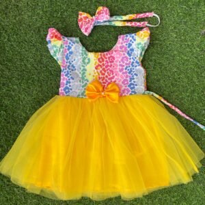 Multi colour Party wear frock collection | Birthday frock : NZD-0010238 - Image 1